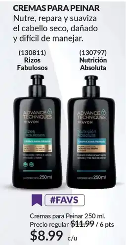 AVON Avon advance techniques cremas para peinar oferta