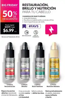 AVON Avon advance techniques reconstrucción/ ultraliso/ rizos fabulosos oferta