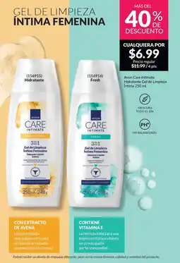 AVON Avon care intimate hidratante gel de limpieza íntima oferta