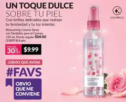 AVON Blossoming colonia spray con destellos para el cuerpo oferta