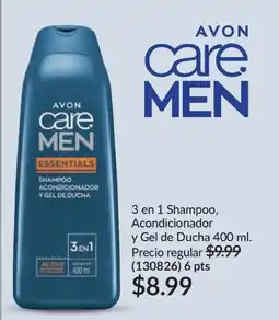 AVON Avon care men 3 en 1 shampoo, acondicionador y gel de ducha oferta