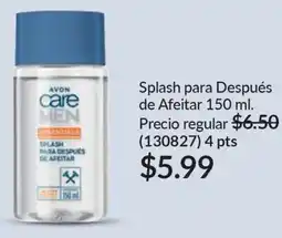 AVON Avon care men splash para después de afeitar oferta