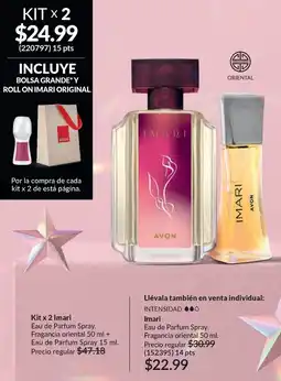 AVON Imari Eau de Parfum Spray. Fragancia oriental oferta