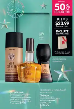 AVON Wild Country Desodorante en Aerosol para el Cuerpo oferta