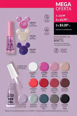 AVON Esmalte alto brillo oferta