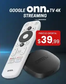 Novicompu Google onn.tv 4k streaming oferta
