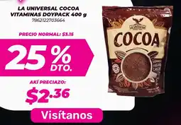 Akí La universal cocoa vitaminas doypack oferta