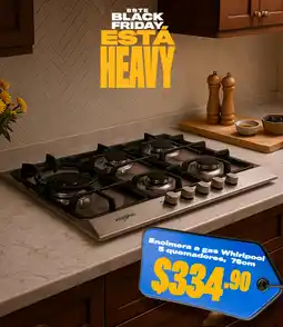 Ferrisariato Whirlpool encimera a gas 5 quemadores oferta