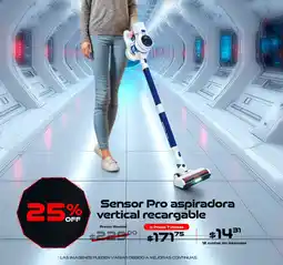 TVentas Sensor pro aspiradora vertical recargable oferta
