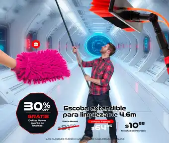 Escoba extendible para limpieza de 4.6m