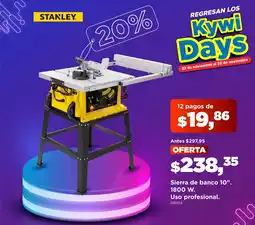 Kywi Stanley sierra de banco 10" oferta