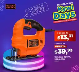 Kywi Black+ Decker caladora oferta