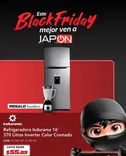 Almacenes Japón Indurama refrigeradora 16' oferta