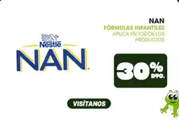 Farmacias SanaSana NAN fórmulas infantiles oferta