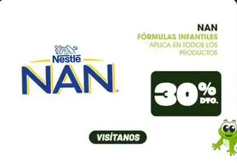 Farmacias SanaSana NAN fórmulas infantiles oferta