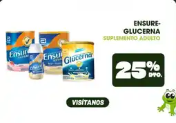 Farmacias SanaSana Glucerna o Ensure suplemento adulto oferta