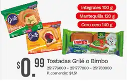 Tia Grilé o Bimbo tostadas oferta
