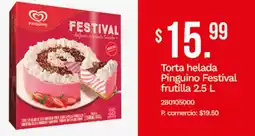 Tia Pinguino festival torta helada frutilla oferta
