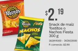 Tia Tostitos o nachos fiesta snack de maíz oferta