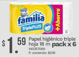 Tia Familia papel higiénico triple hoja oferta