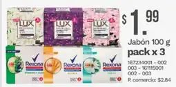 Tia Lux, rexona Jabón oferta