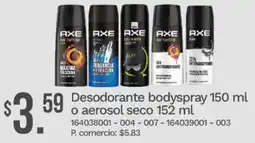 Tia Axe desodorante bodyspray oferta