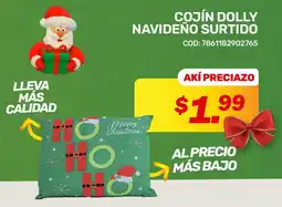 Akí Cojín dolly navideño surtido oferta