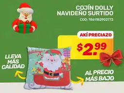 Akí Cojín dolly navideño surtido oferta