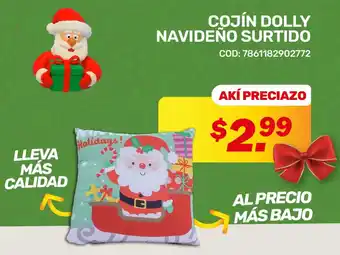 Cojín dolly navideño surtido