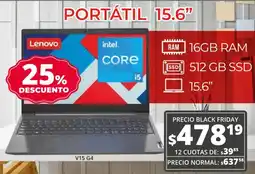 Super Paco Lenovo portátil 15.6" oferta