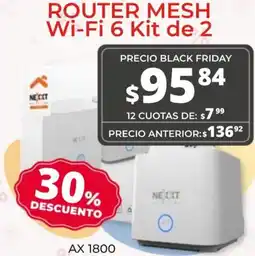 Super Paco Router mesh wi-fi 6 kit de 2 oferta
