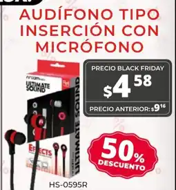 Super Paco Audífono tipo inserción con micrófono oferta