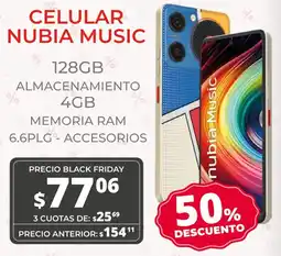 Super Paco Nubia music celular oferta