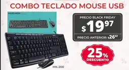 Super Paco Combo teclado mouse usb oferta