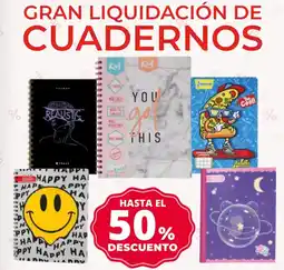 Super Paco Gran liquidación de cuadernos oferta