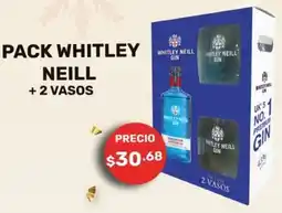 Coral Hipermercados Pack whitley neill + 2 vasos oferta