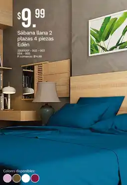 Tia Edén sábana llana 2 plazas oferta