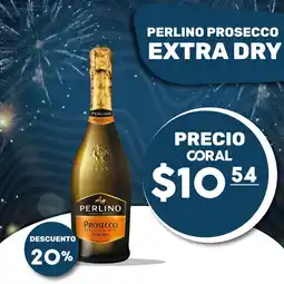 Coral Hipermercados Perlino Prosecco Extra Dry oferta