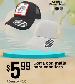 Tia Gorra con malla para caballero oferta