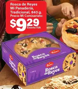 Mi Comisariato Rosca de reyes mi panadería, tradicional oferta