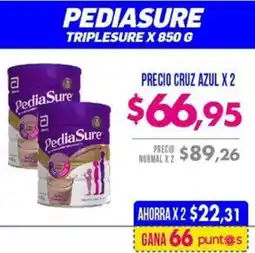 Farmacias Cruz Azul Pediasure triplesure oferta