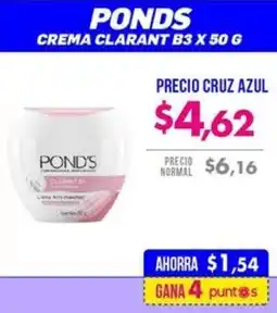 Farmacias Cruz Azul Ponds crema clarant b3 oferta