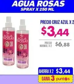 Farmacias Cruz Azul Agua rosas spray oferta