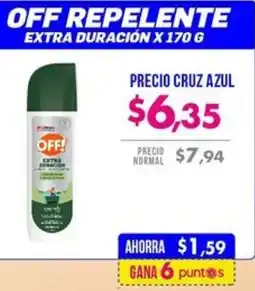 Farmacias Cruz Azul Off repelente extra duración oferta