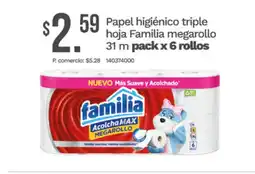 Tia Papel higiénico triple hoja Familia oferta