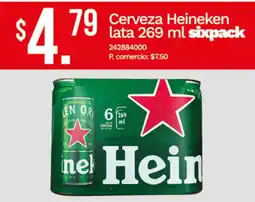 Tia Cerveza Heineken lata 269 ml sixpack oferta