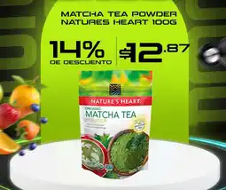 Coral Hipermercados Nature's Heart matcha tea powder oferta