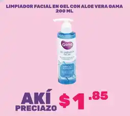 Akí Gama limpiador facial en gel con aloe vera oferta