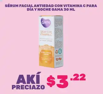 Gama sérum facial antiedad con vitamina c para día y noche