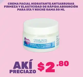 Gama crema facial hidratante antiarrugas